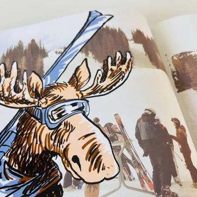 Gilbert the Moose Learns How to Ski - Book