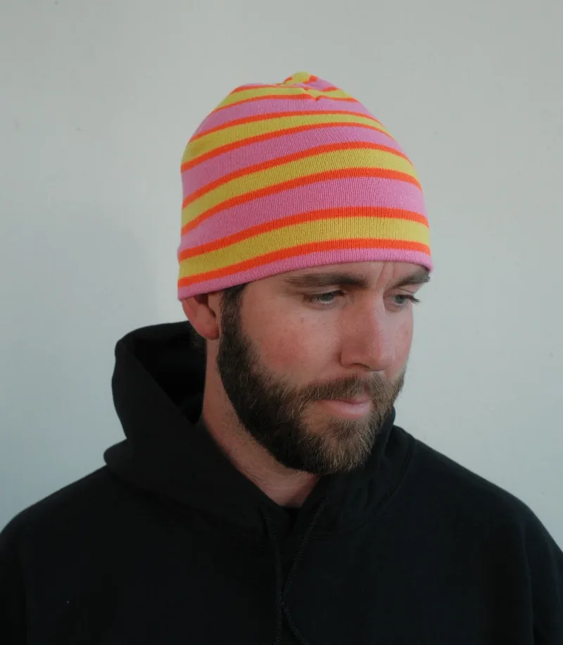Blue Bison Striped Skull Cap