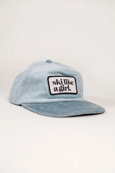 Ski Like a Girl Bluebird Classic Patch 5 Panel
